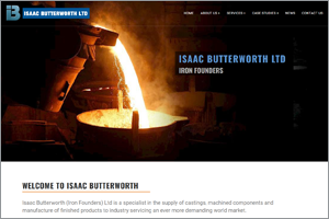 Screenshot of the Isaac Butterworth website