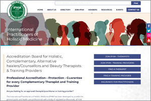 Screenshot of the IPHM website